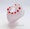 Swarovski Crystal Light Siam Red Cube Beads LARGE 