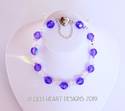Swarovski Crystal Bracelet PURPLE VINTAGE BEADS wi