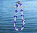 Swarovski Crystal Bracelet PURPLE VINTAGE BEADS wi