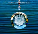 BIG SMILING SUN Crystal Suncatcher Sparkling Clear