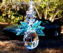 m/w Swarovski Crystal Aqua Guardian ANGEL WITH CRO
