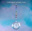 BIG SMILING SUN Crystal Suncatcher Sparkling Clear