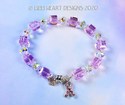 Swarovski Crystal Breast Cancer Ribbon Rosaline Pi