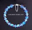 Swarovski Crystal Bracelet LARGE Lt. Sapphire AB C