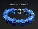 Swarovski Crystal Bracelet LARGE Lt. Sapphire AB C