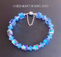 Swarovski Crystal Bracelet LARGE Lt. Sapphire AB C