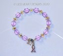 Swarovski Crystal Breast Cancer Ribbon Rosaline Pi