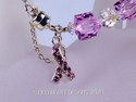 Swarovski Crystal Breast Cancer Ribbon Rosaline Pi