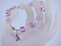 Swarovski Crystal Breast Cancer Ribbon Rosaline Pi