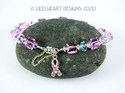 Swarovski Crystal Breast Cancer Ribbon Rosaline Pi