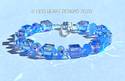 Swarovski Crystal Bracelet LARGE Lt. Sapphire AB C