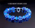 Swarovski Crystal Bracelet LARGE Lt. Sapphire AB C