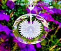 BIG SMILING SUN Crystal Suncatcher Sparkling Clear