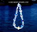 Swarovski Crystal CROSS Bracelet LARGE Aurora Bore