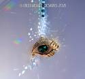 Swarovski Crystal Suncatcher BLUE Or GREEN EYE Bea