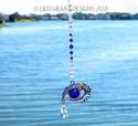 Swarovski Crystal Suncatcher BLUE Or GREEN EYE Bea