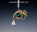 Swarovski Crystal Suncatcher BLUE Or GREEN EYE Bea