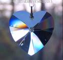 m/w Swarovski Crystal BIG Light Sapphire Heart Sun