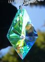 Huge Gothic Drop AURORA BOREALIS Crystal Suncatche