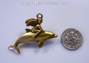 Lilli Heart Designs Cherub Angel Riding a Dolphin 