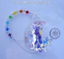 BIG Fine Crystal Moon SunCatcher 50mm Aurora Borea