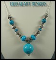 TURQUOISE AND SILVER NECKLACE