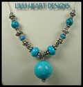 TURQUOISE AND SILVER NECKLACE