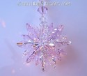 m/w Swarovski Crystal Suncatcher Large Clear Logo 