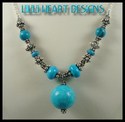 TURQUOISE AND SILVER NECKLACE