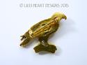 Lilli Heart Designs Hawk Pinl Pin 24k Gold Plated 
