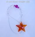 m/w Swarovski Crystal Astral Pink Star Suncatcher 