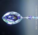 Fine Crystal 50mm Aurora Borealis Cats Eye Marquis