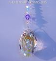 Fine Crystal 50mm Aurora Borealis Cats Eye Marquis