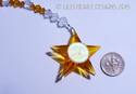 m/w Swarovski 40mm TOPAZ STAR SUNFACE with Swarovs