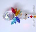 m/w Swarovski Crystal Angel Suncatcher Car Charm R