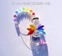 m/w Swarovski Crystal Angel Suncatcher Car Charm R