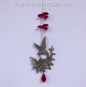 m/w Swaroski Crystal LARGE Pewter HUMMINGBIRD with