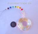 m/w Swarovski Crystal 40mm Aurora Borealis Faceted