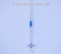 m/w Fine Crystal Cross Car Charm with Rhinestones 