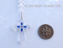 m/w Fine Crystal Cross Car Charm with Rhinestones 