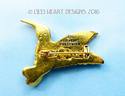Lilli Heart Designs HUMMINGBIRD Pin 24k Gold Plate
