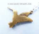 Lilli Heart Designs Retired Gold Plated Pewter Hum