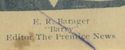 Barry Barager Editor Prentice News Kennan WI 1907 