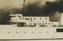 RPPc SHIP FERRY CITY MUNISING MACKINAW CITY MI OLD