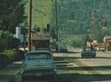 JACKSON WY  DOWNTOWN VIEW OLD CARS COWBOY BAR, MUC