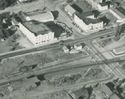 RPPc Mount Shasta Ca Air View Old Cars Rr Depot St