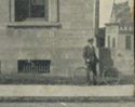 Post Office Ottawa IL Man With Bicycle Old Illinoi