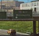 ST PAUL CATHEDRAL FROM I94 WEST,SAINT PAUL MN, OLD