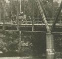 RPPC:MANCHESTER IA WAGON BRIDGE '12 VIEW OLD REAL 