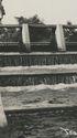 Rppc Woman Stands Atop Flood Gates At Trout Fish P